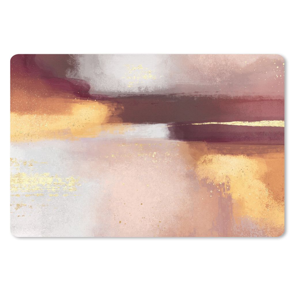 MuchoWow Schreibtischunterlage Malen - Abstrakt - Pastell 60x40 cm - XXL Mauspad - Großes Mauspad