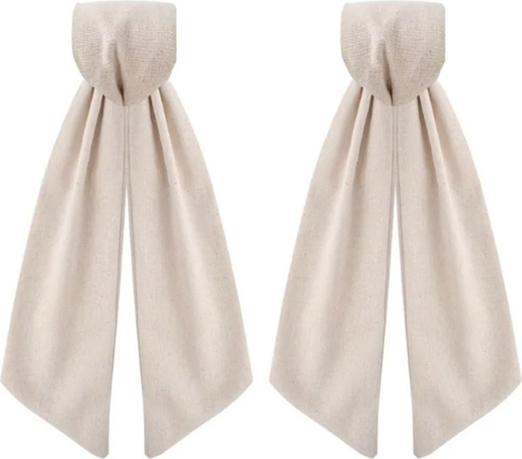 2 Stück Kranzschärpen für die Haustür, blanke Satin-Kranzschärpen, Stickerei, Monogramm, schlichtes Band, Zubehör für Weihnachtsfeiern, Hof,...