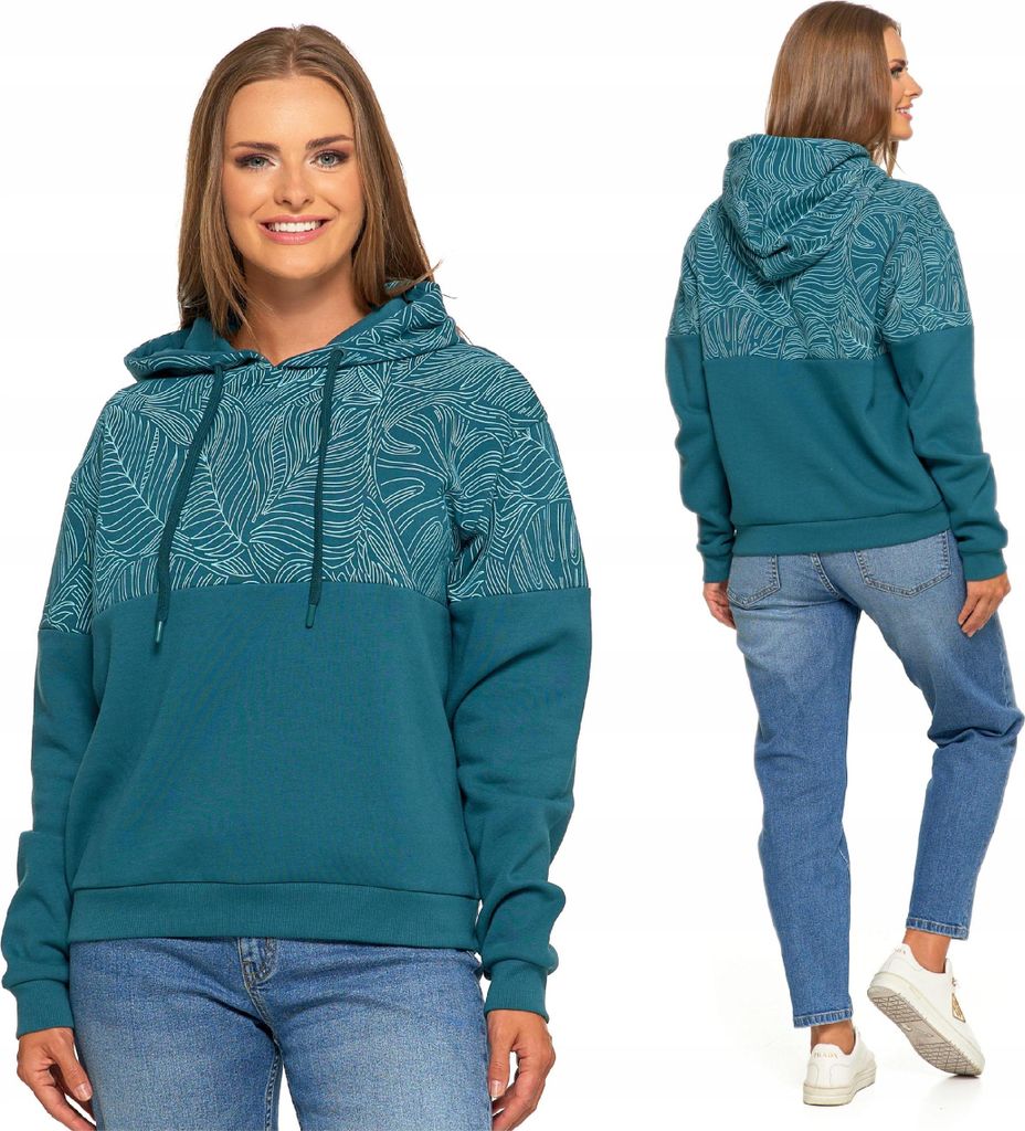 Damen Warmes Kapuzensweatshirt über dem Kopf Bequem Klassisch MORAJ XL