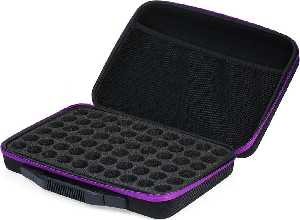 EVA 60 Slots ätherisches Öl Halter halten 15ML Flaschen stoßfest Shell Dense Foam für Malerei Werkzeuge Nagel Kunst Strass Kleinteile Flaschen ...