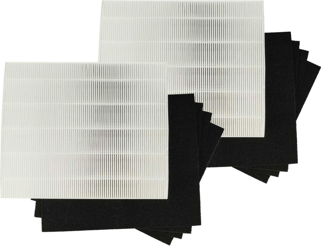 vhbw 10-teiliges Filter-Set kompatibel mit Winix P150 Luftreiniger - HEPA-Filter, Aktivkohlefilter