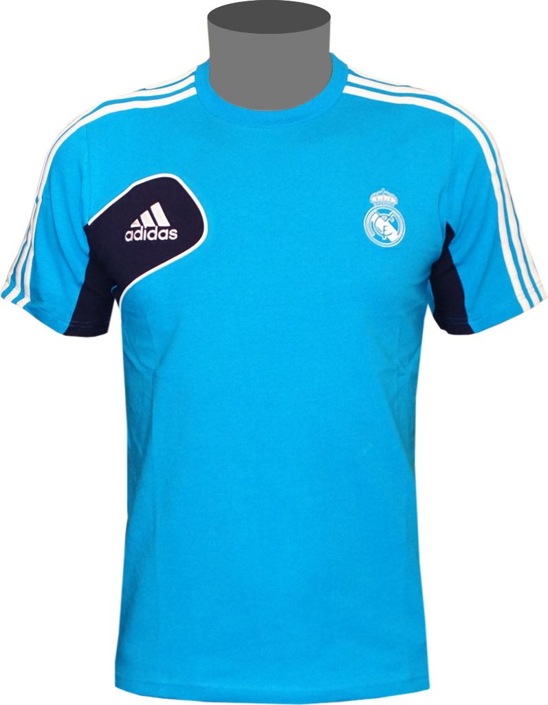 Adidas Kinder Trainings Training Shirt Real Madrid , (Blau) , W41845 , Gr:176 , Neu