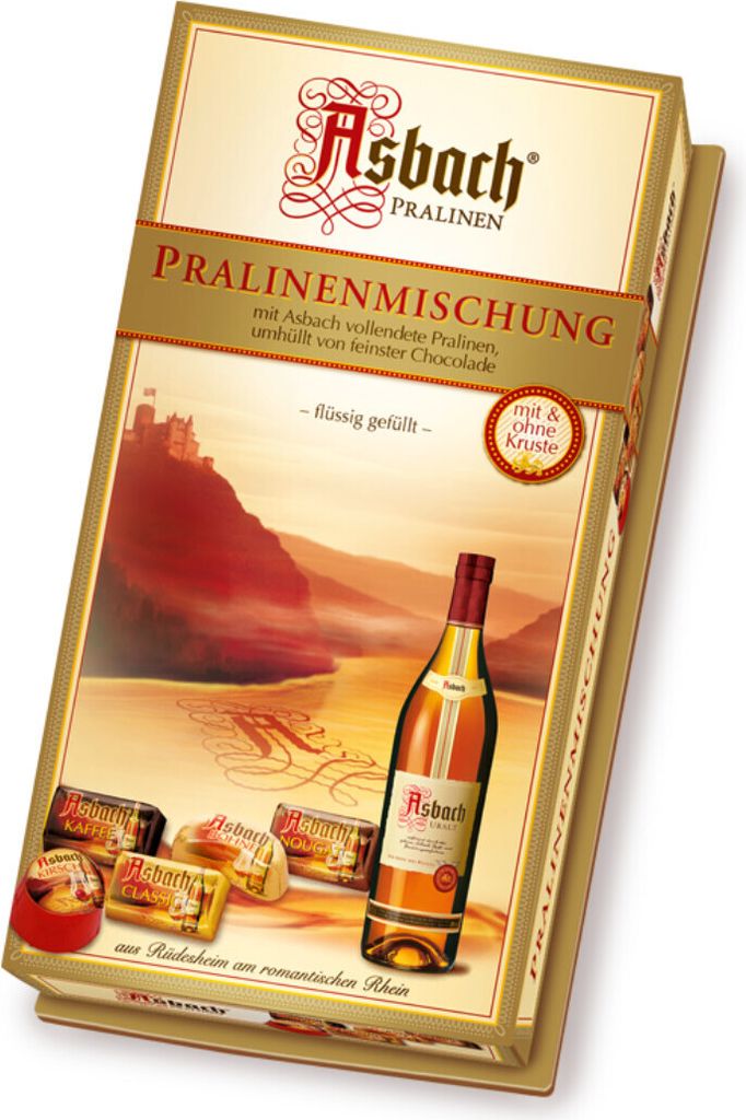 Asbach Pralinenmischung umhüllt mit Zartbitterschokolade 125g