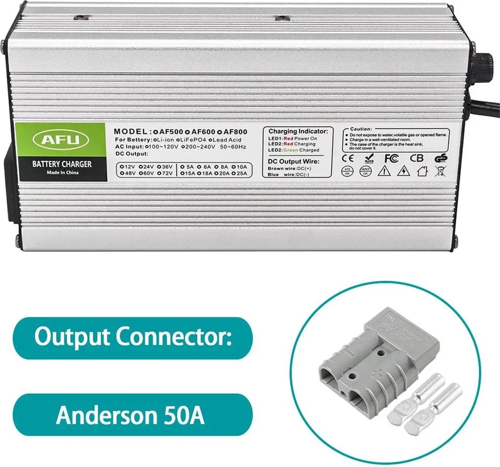 Chargeur de batterie 15A pour camping-car et solaire Anderson 50A EU