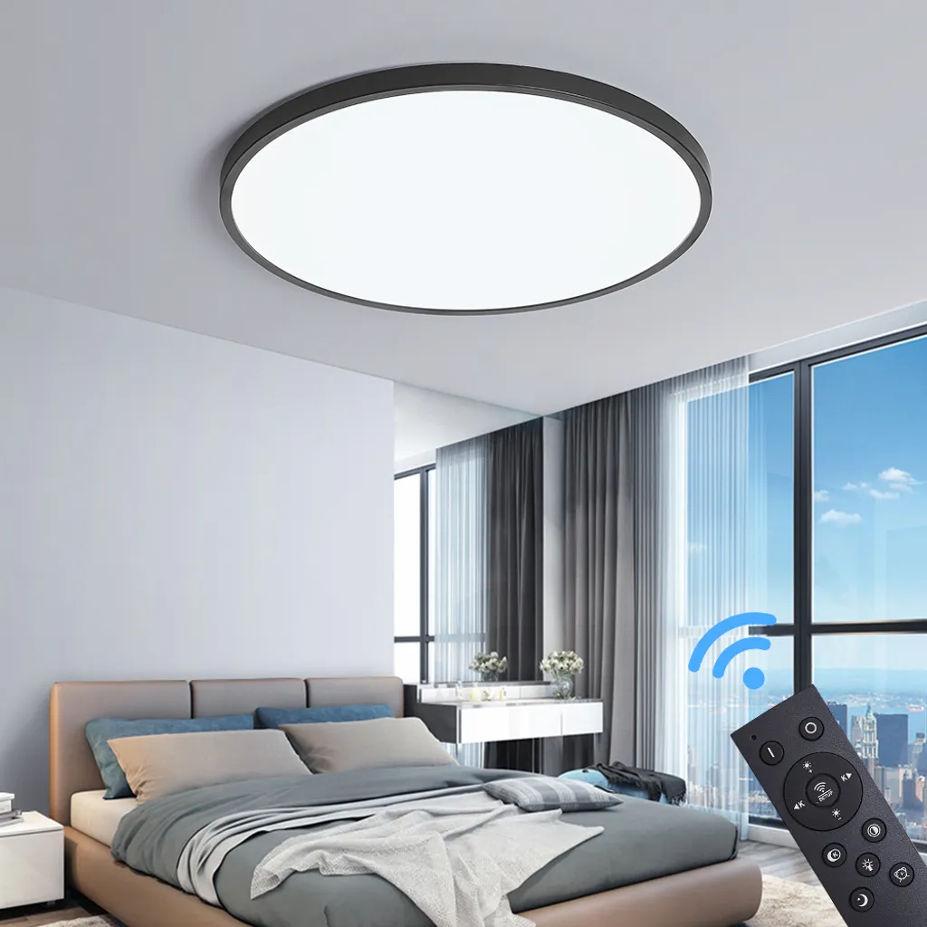 Plafonnier LED XM40-Black avec télécommande et intensité variable - 3