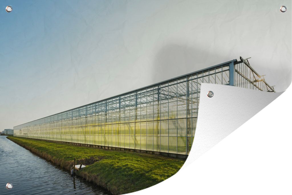 MuchoWow 90x60 cm Outdoor-Poster Gartendeko Sichtschutz Garten Poster für den Garten Gewächshaus in der Region Westland