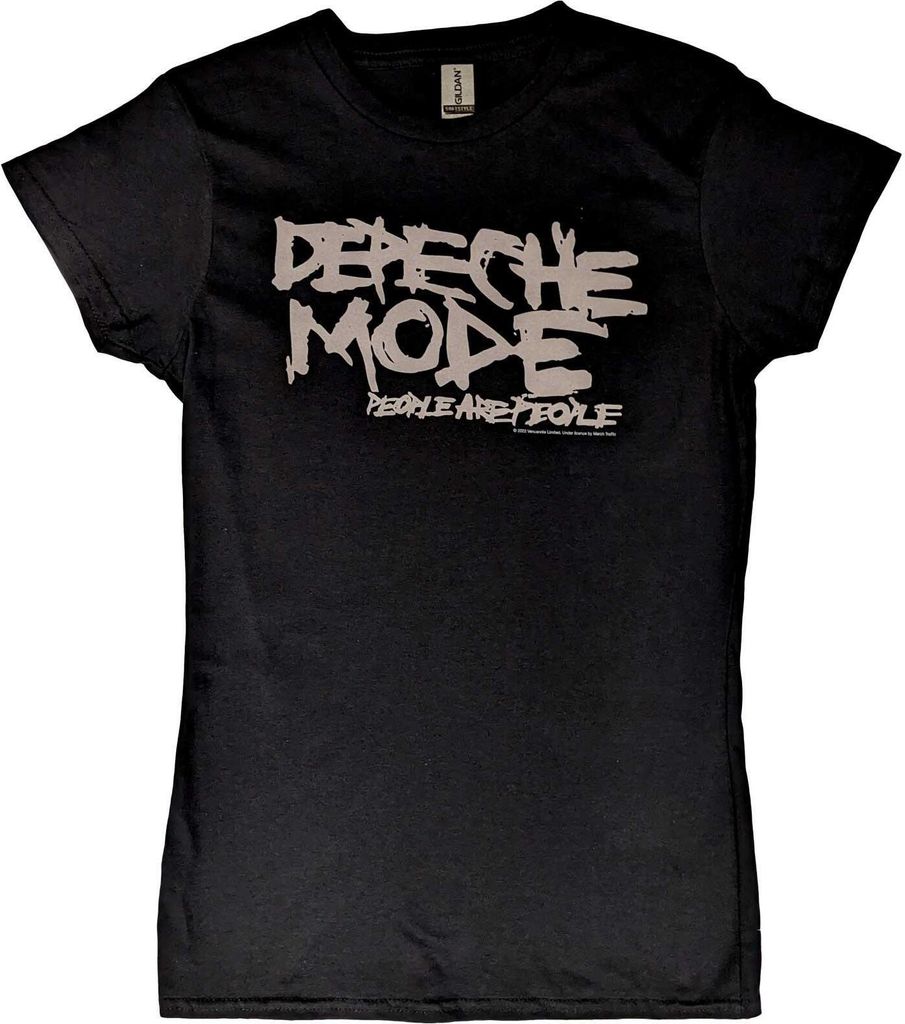 Depeche Mode - "People Are People" T-Shirt für Damen RO4731 (L) (Schwarz)