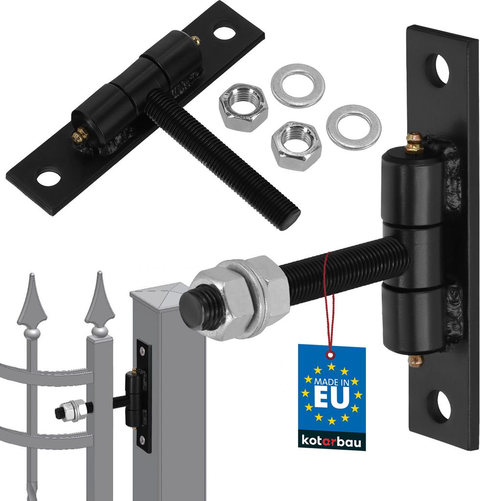 KOTARBAU® Charnières de porte Paumelle de porte M20 x 120 Image du produit 