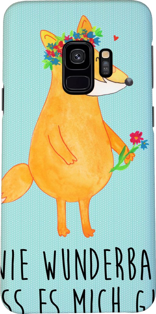 Mr. & Mrs. Panda Samsung Galaxy S9 Handyhülle Fuchs Blumen Produktbild 