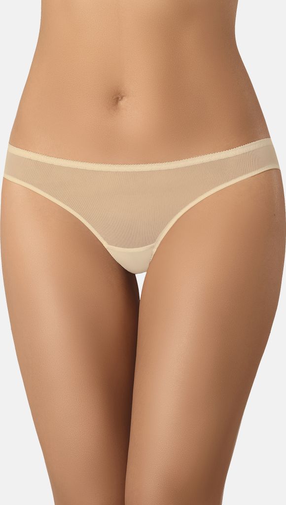 Teyli Brasilianische Slip mit floraler Spitze Lacea Female 303 beige XL