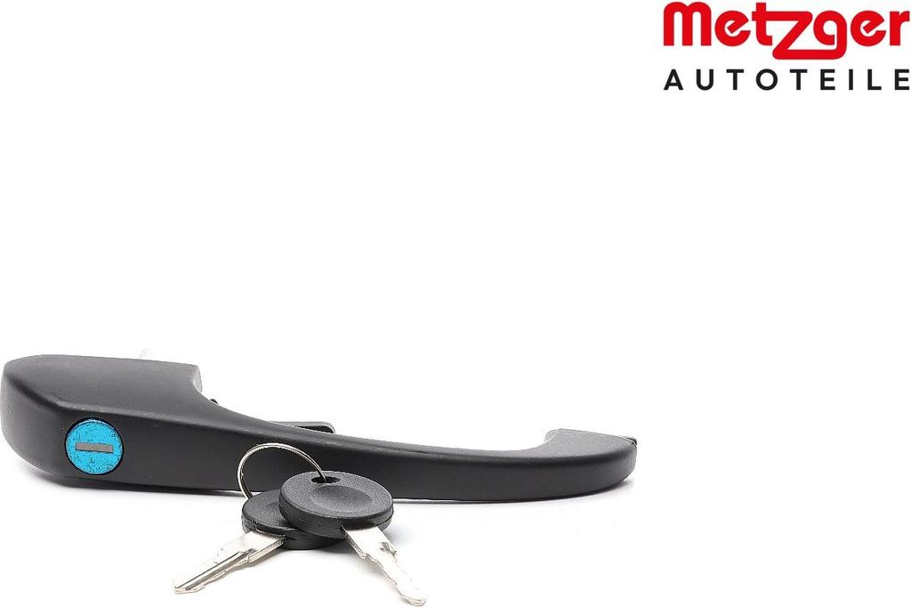 METZGER 2310752 Türgriff mit Schließzylinder mit Schlüssel für VW TRANSPORTER III Bus Schwarz