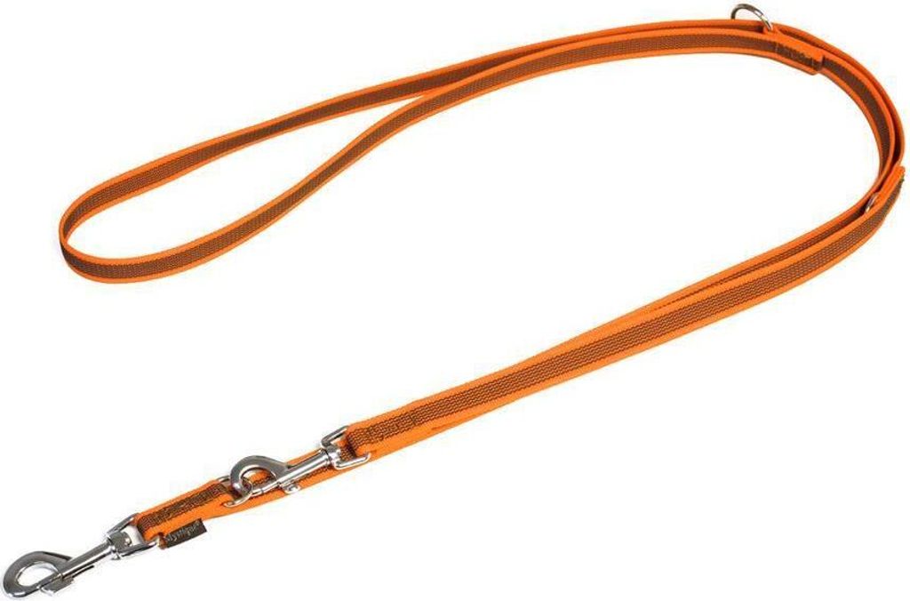 Mystique Gummierte Umhängeleine Leine 20mm Standard Karabiner neon orange 3m