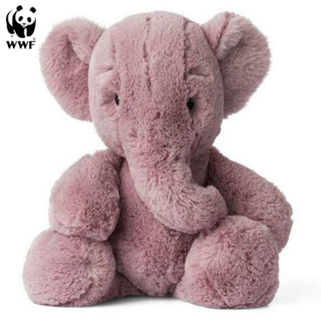 WWF Cub Club Ebu der Elefant Kuscheltier Kleinkinder Elephant anthrazit, 29cm 