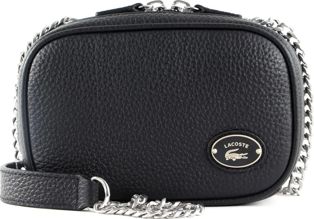 Sac carré Lacoste noir : la solution pour ranger vos essentiels