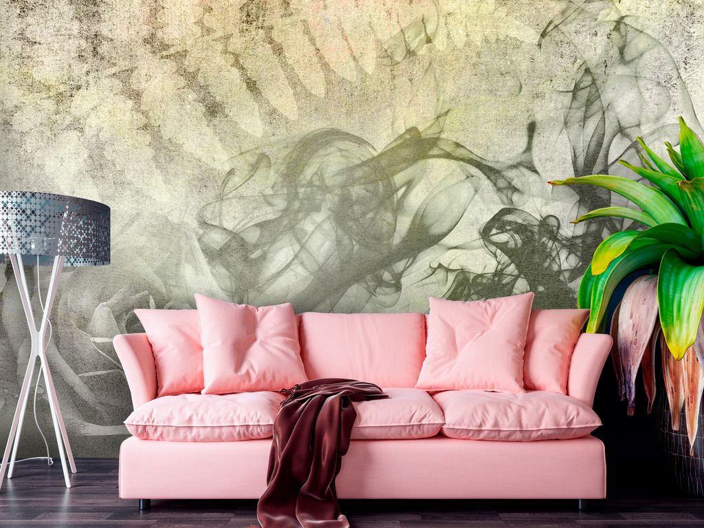 Vlies Fototapete Blumen Rosen 400x280 cm Tapeten Wandtapete XXL Natur Pflanzenmotiv Textur Abstrakt gelb a-C-10071-a-b