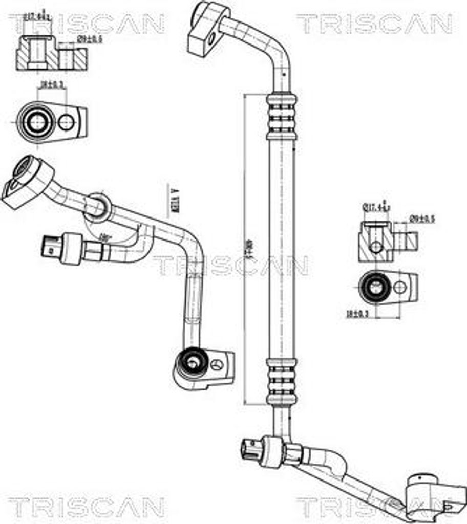 Hochdruck-/Niederdruckleitung, Klimaanlage