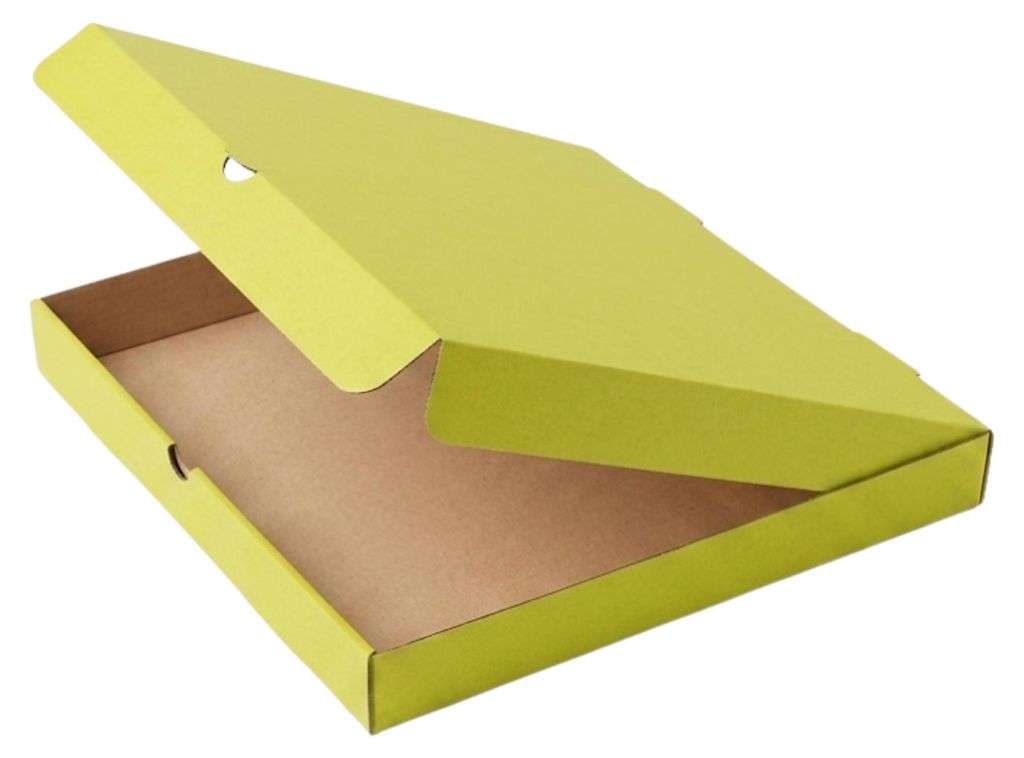 KAPAK 25er Pizzakarton Grün 32x32x4 cm quadratisch für Produktbild 