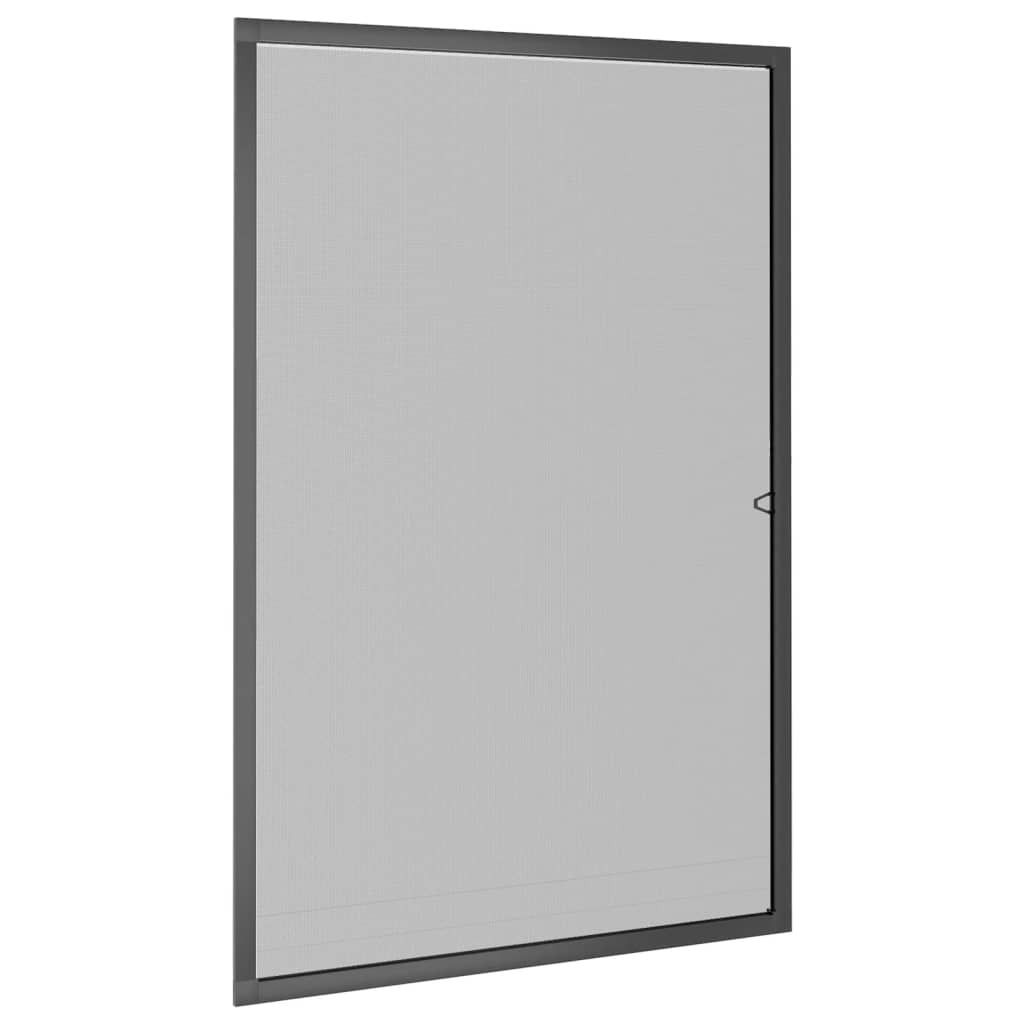 vidaXL Moskitiera do okien antracytowa 90x120 cm Zdjęcie produktu 