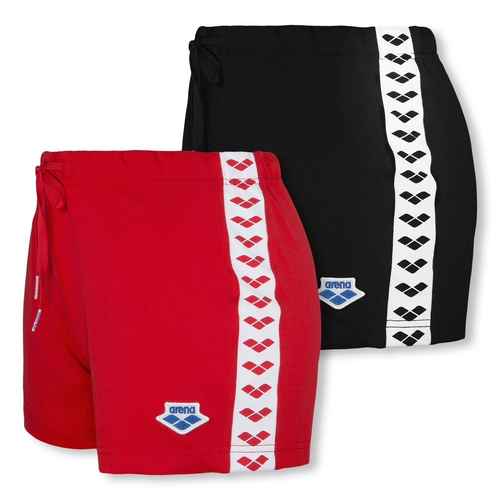Arena Damen Laufhose Sporthose Shorts Lorella Team, Farbe:Schwarz, Artikel:-501 black - white, Größe:M