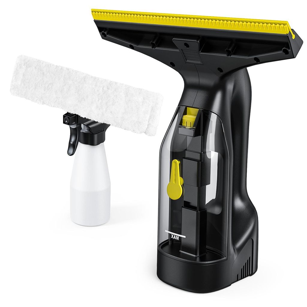 LIGIANT CL03A Akku Fenstersauger, 60 Min Laufzeit, Type-C Laden, 280 mm Düse, LED-Anzeige, 700g