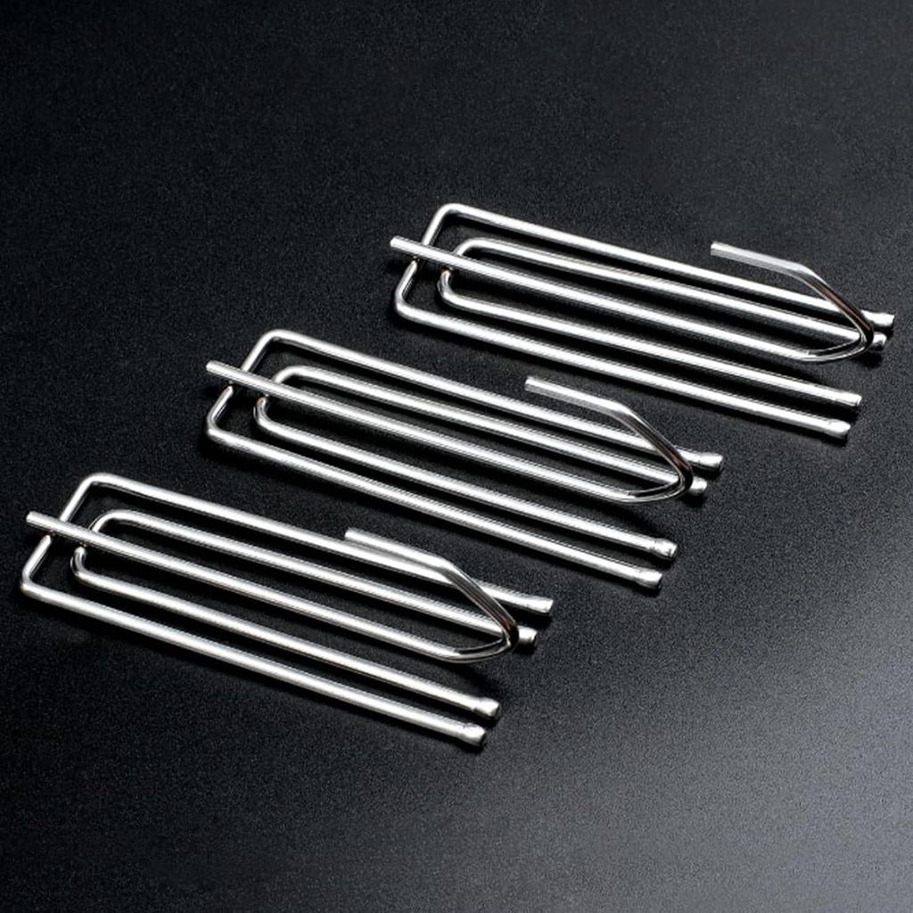 30 Stück rostfreie Vorhanghaken mit 4 Zähnen - Vorhanghaken zum Klemmen von Falten und schweren Vorhängen - Vorhangclips und Zubehör