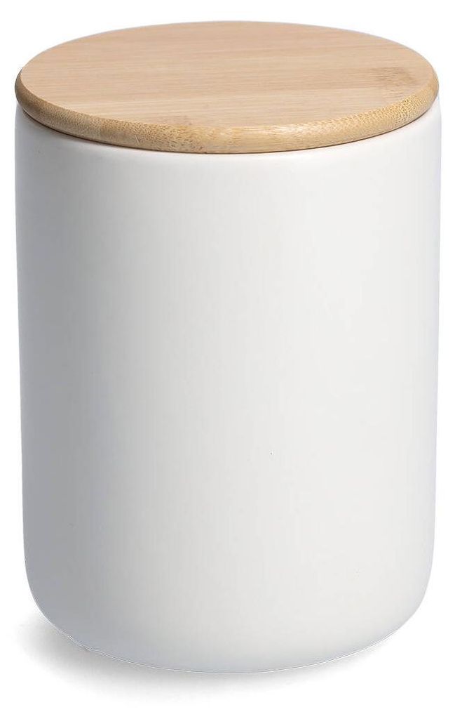 ZELLER 19857 Vorratsdose 1150 ml Keramik, weiß mit Produktbild 