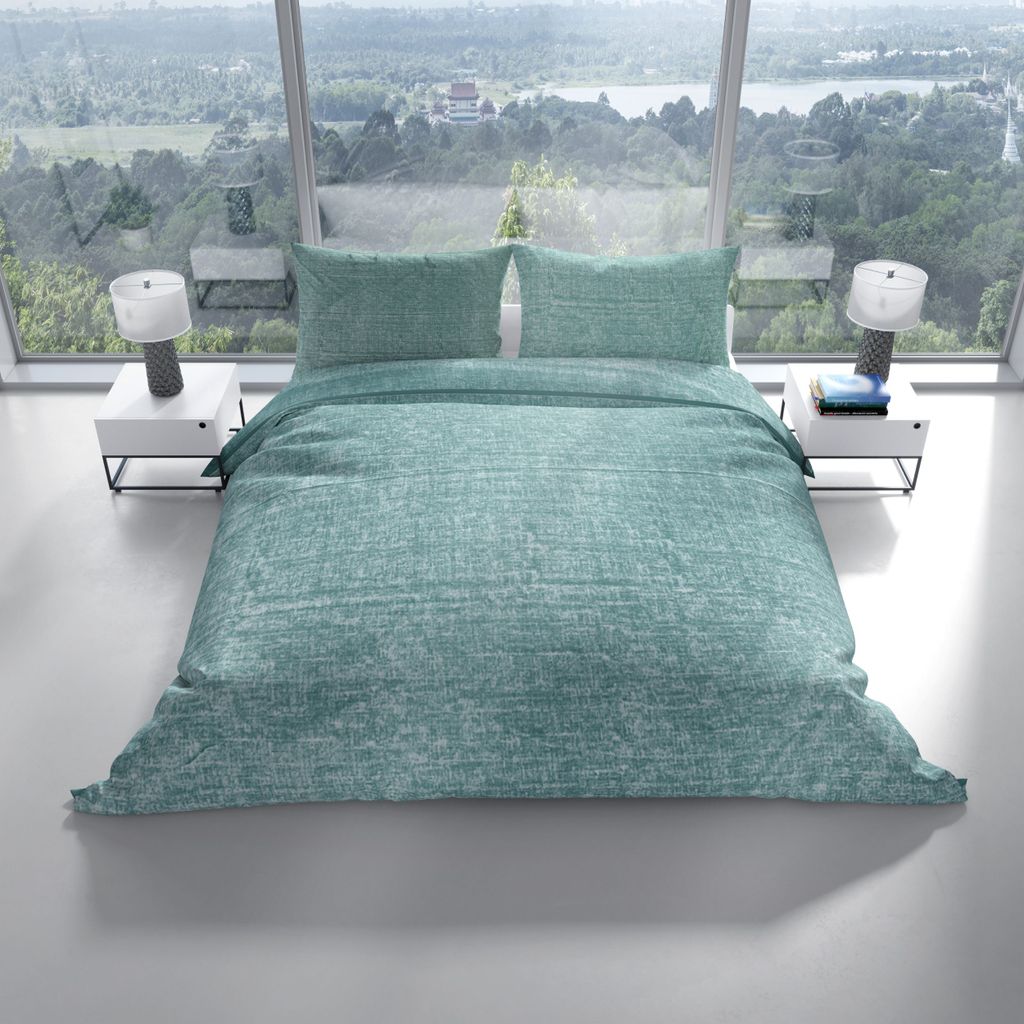 Biancheria Da Letto Sleep Time 4 Pezzi In Cotone A Righe, Misura 135x200 Cm, Traspirante E Antirughe