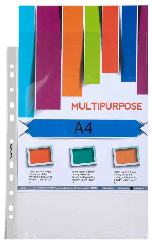 Protéger vos documents A4 sans reflet avec la pochette Exacompta 5750E lisse