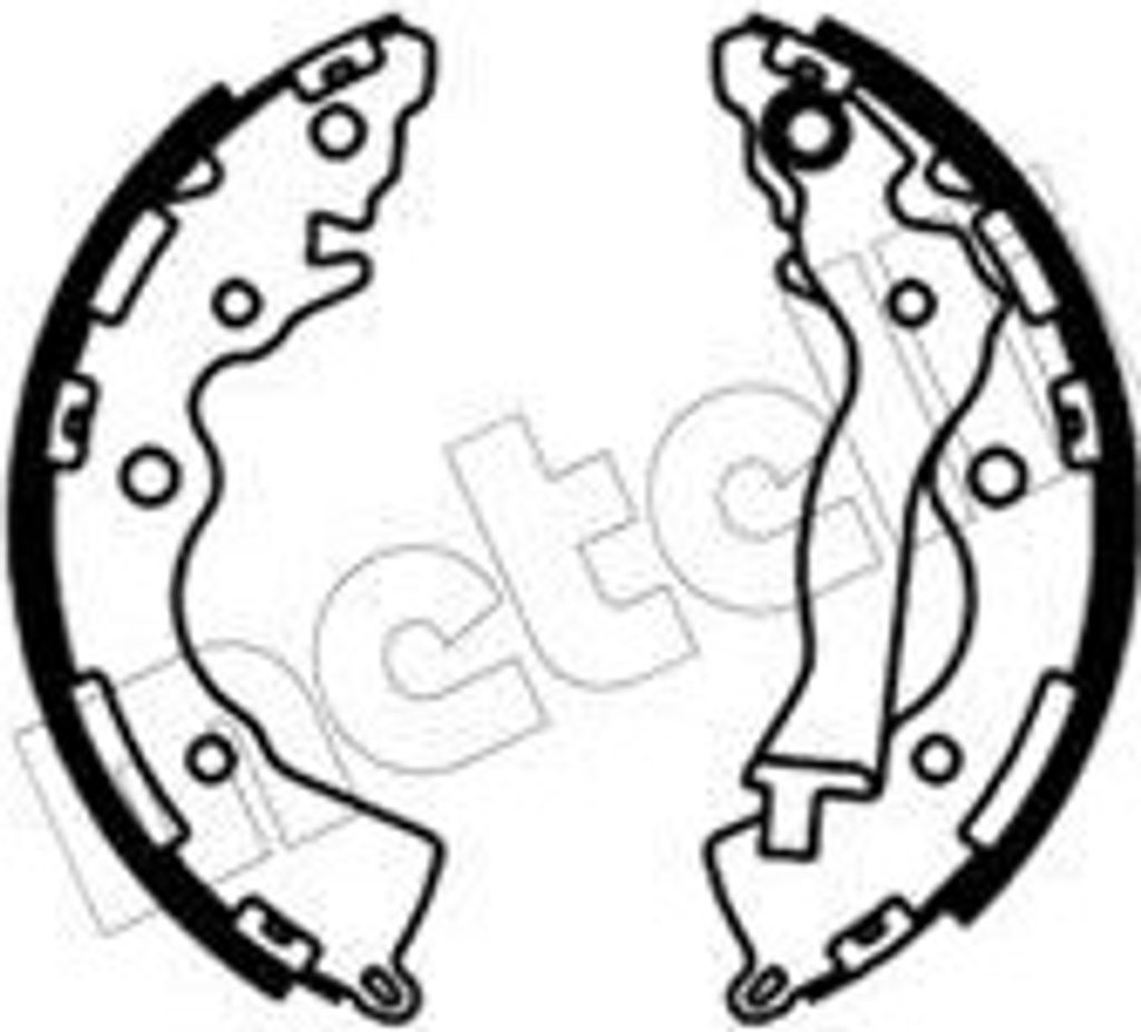 METELLI Bremsbackensatz Trommelbremse Hinten für KIA CERATO YD Stufenheck 203,2mm 53-0727