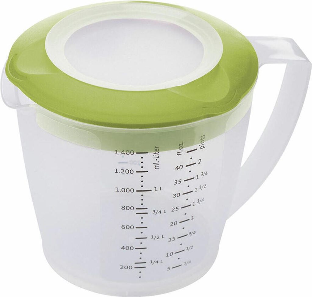 Westmark Rührbecher mit Deckel, Helena, 1,4 l, apfelgrün, Produktbild 