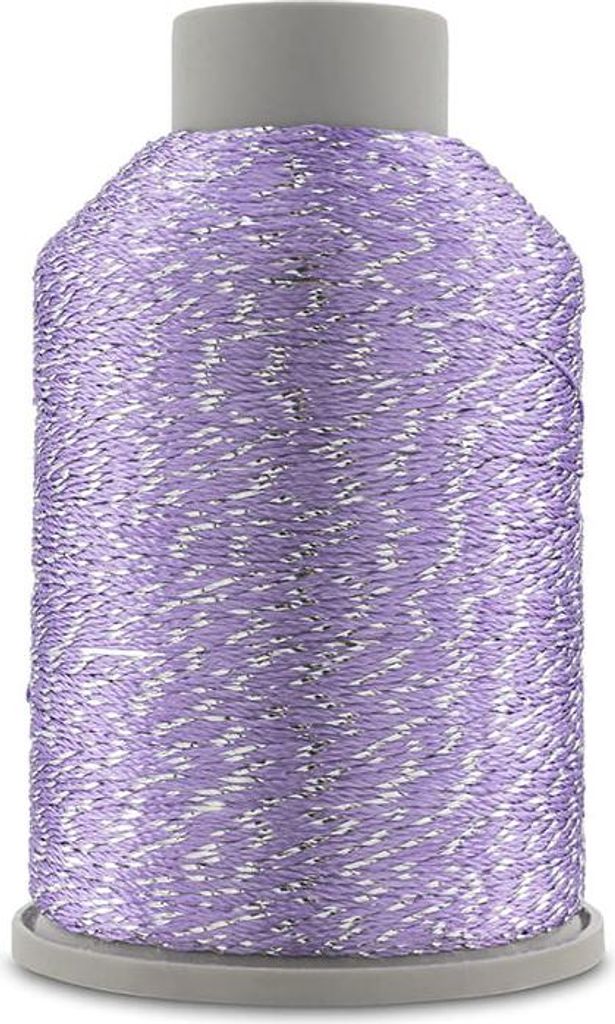 Yarnart Camellia New 414 Lavendel+Silber, Metallzigarn, 450m, 50g, Glänzende Akzente
