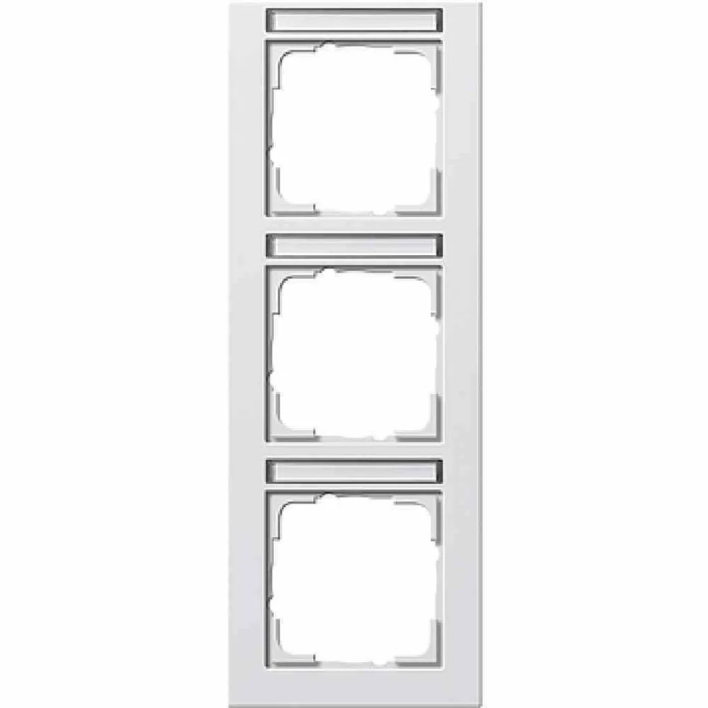 Plaque GIRA 110329 blanc pur ultra-résistante pour montage à 1 poste