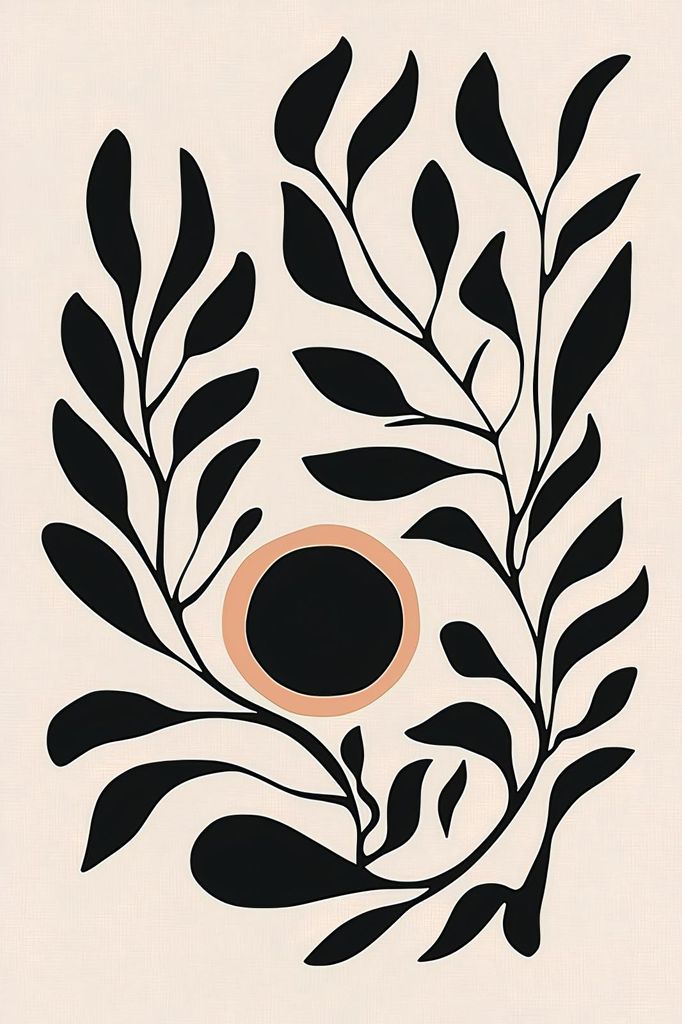 Plakat 20x30cm Pflanzständer 2 Minimalistisch, Innenräume Skandinavischer Stil, Boho