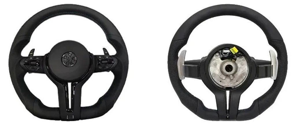 Volant design confortable E90 cuir noir avec module airbag de sécurité