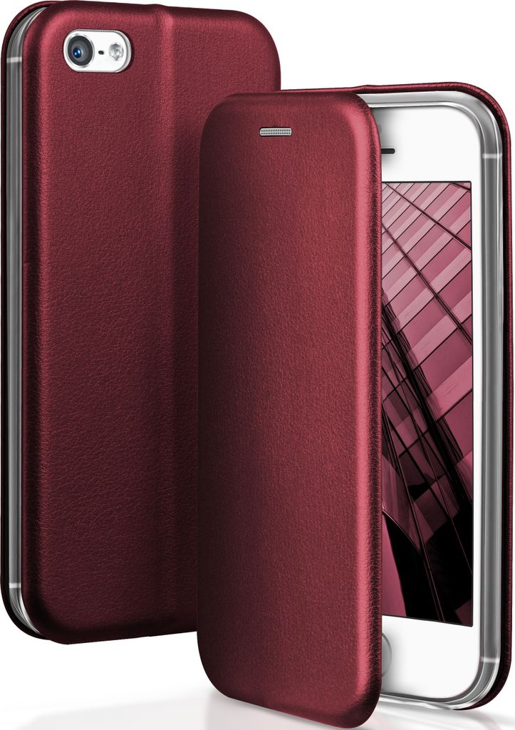 BUSINESS-Case für Apple iPhone 5 / 5S / SE, Farbe:Burgund - Red