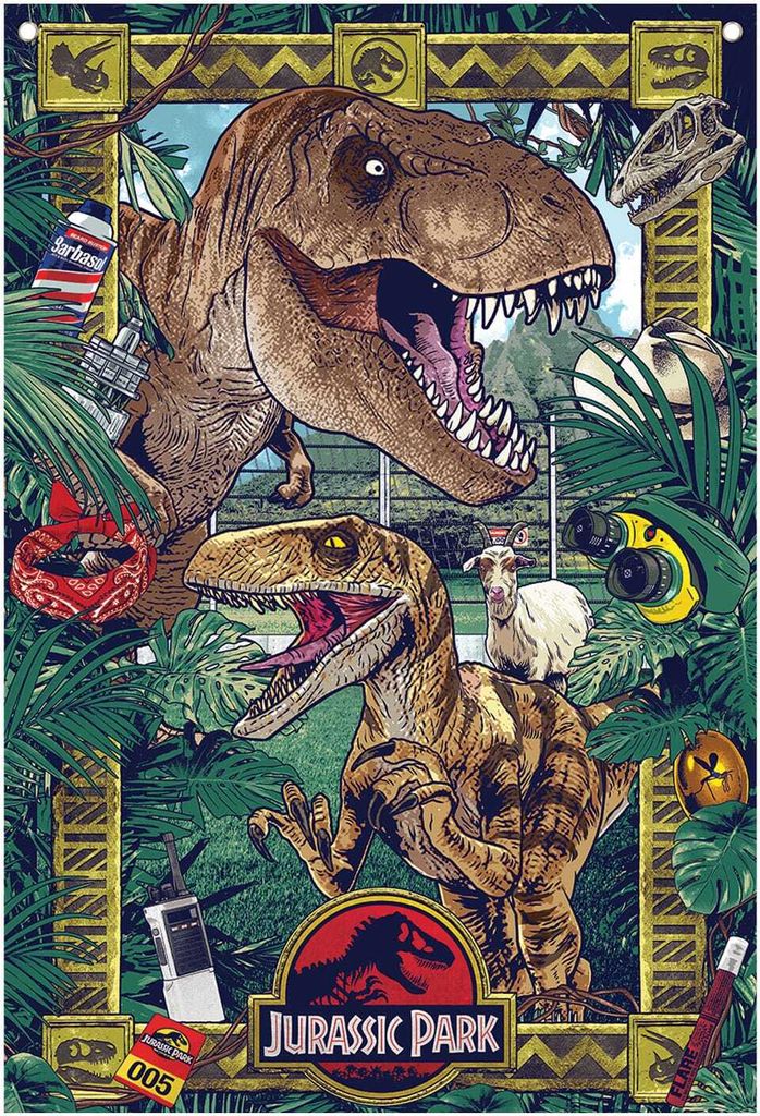 Jurassic Park Wandbehang 125 x 85 cm Produktbild 