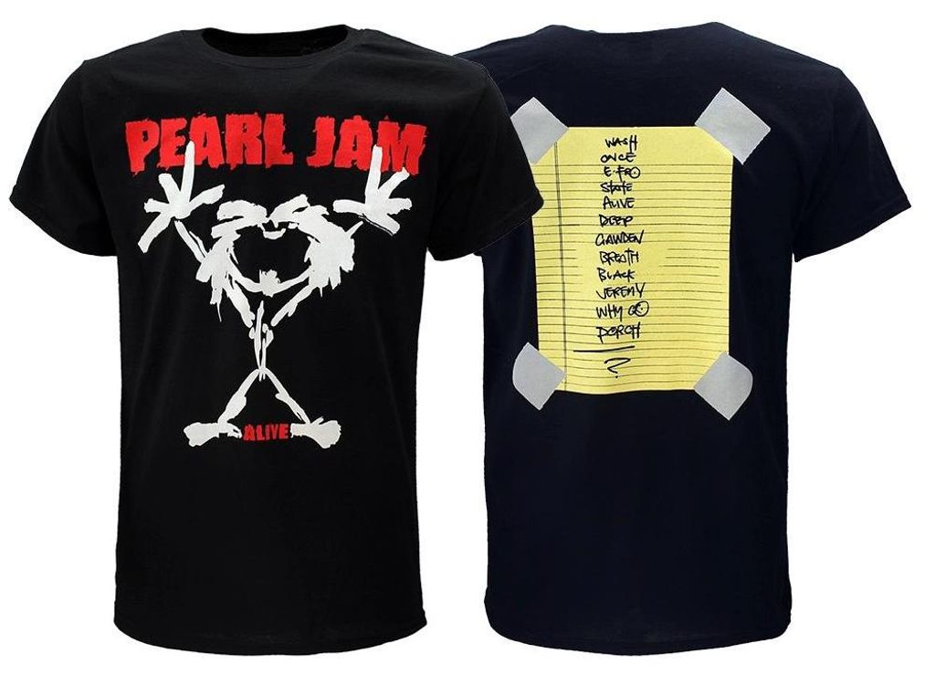Pearl Jam Stickman T-Shirt – Offizielles Merchandise - L