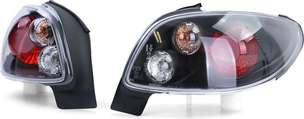Klarglas Rückleuchten Schwarz für Peugeot 206 CC Coupe Produktbild 3