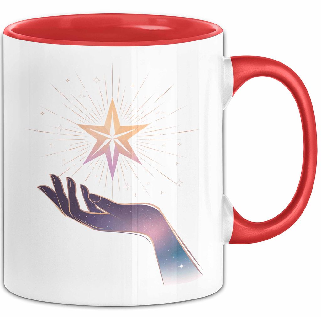 Manifestations Fan Tasse Geschenkidee für Traum Anzieher (Rot)