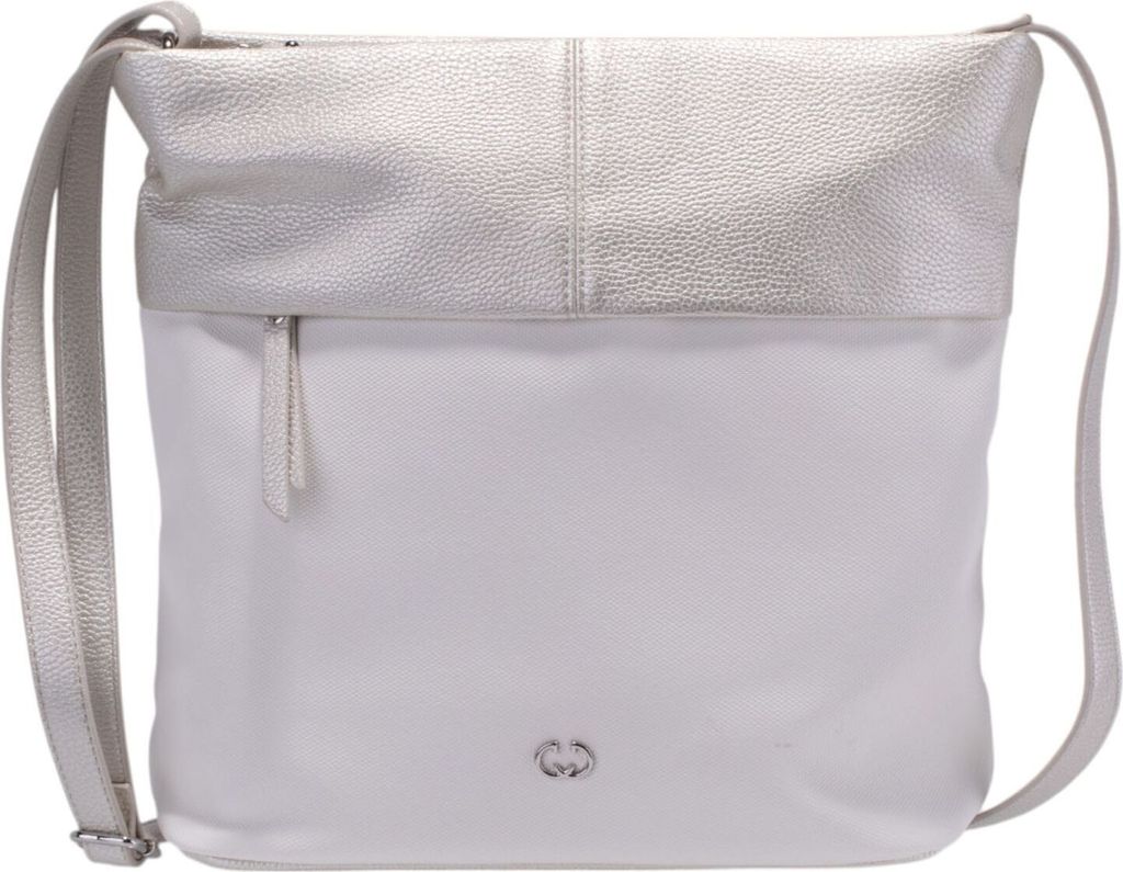 GERRY WEBER Schultertasche Umhängetasche Keep In Mind Shoulder Bag LVZ Metallic Cold weiß