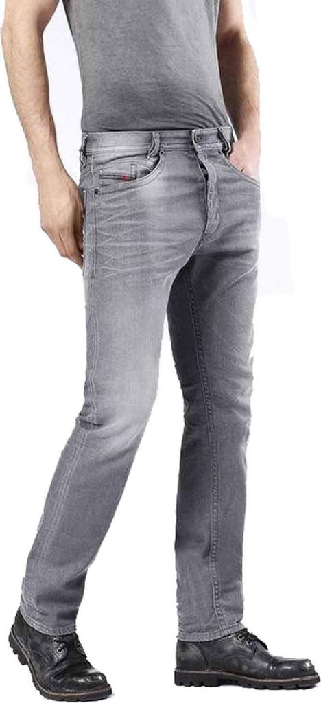 Diesel Herren Akee 0853T Jeans Hose Slim Tapered