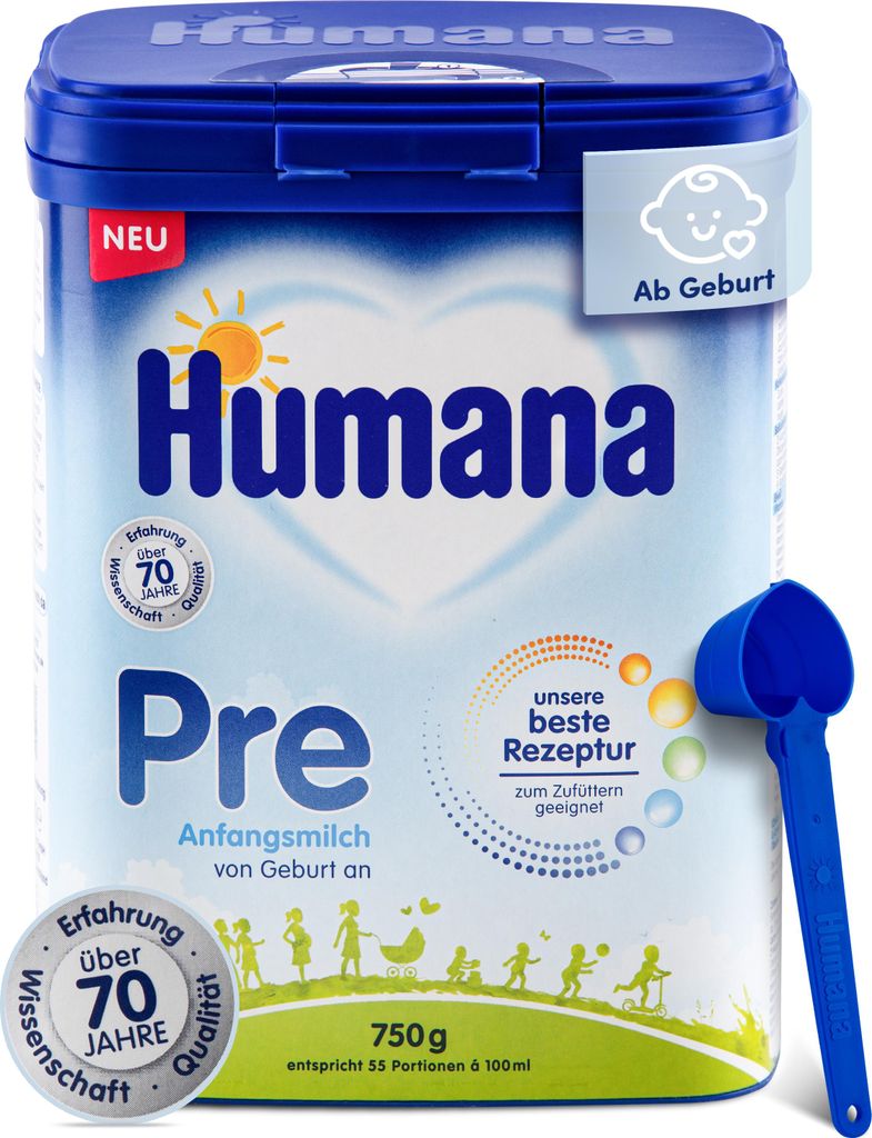 Humana Pre Anfangsmilch, Pulver 4x750g Produktbild 