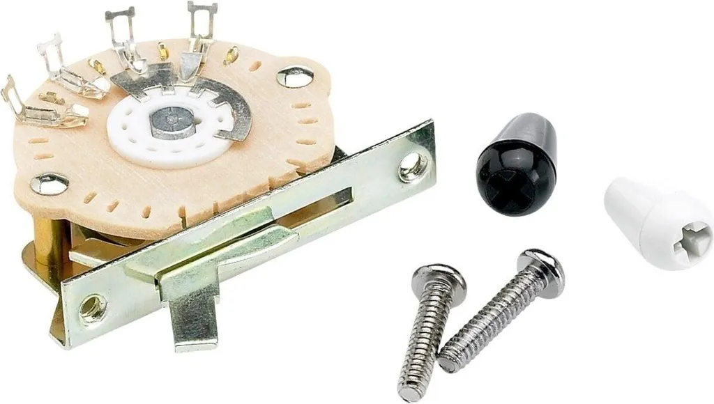 Sélecteur de micro Fender Stratocaster anti-bruit avec bouton de commande 5V