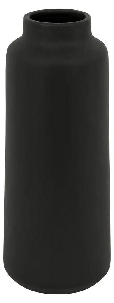 Blumenvase Emporor - mattschwarz - Keramik - D12 x H30 cm - Produktbild 