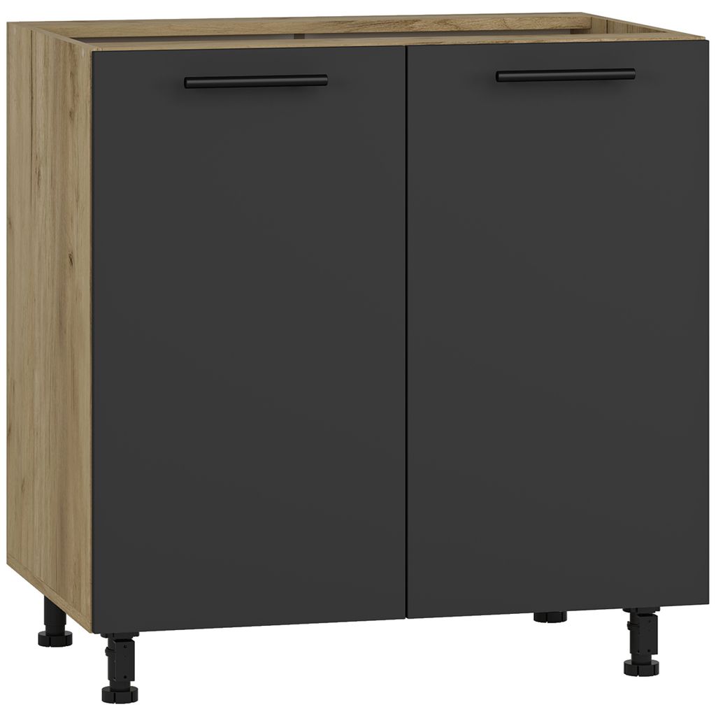 Halmar Küchenunterschrank Vento D-80/82 - Craft Oak / Anthrazit