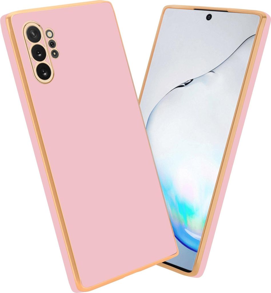 Cadorabo Schutzhülle für Samsung Galaxy NOTE 10 PLUS Hülle in Rosa Handyhülle TPU Silikon Kameraschutz Etui Case