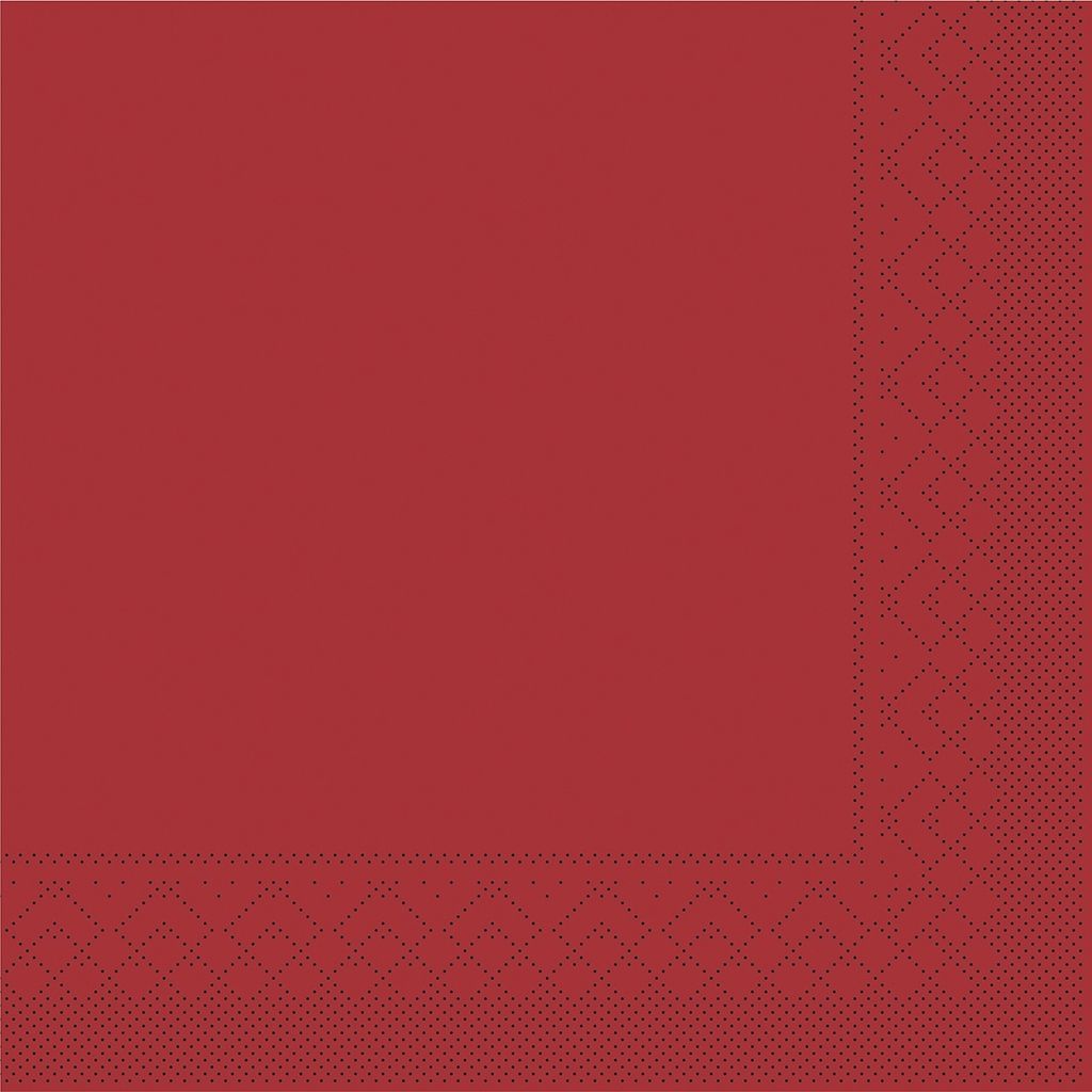 Tissue Cocktail-Serviette Bordeaux, 20 x 20 cm, 300 Stück - Mank