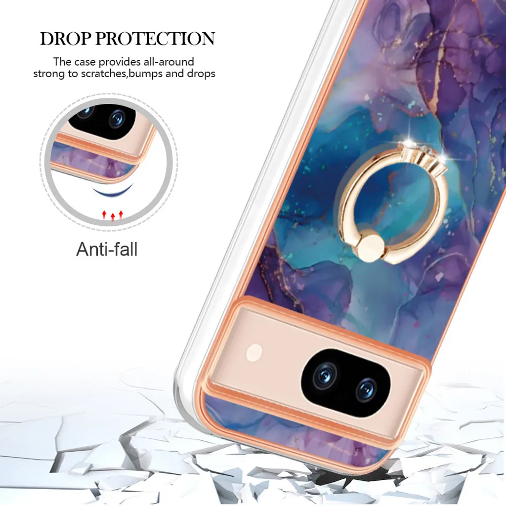 Custodia Per Google Pixel 8a Con Girocollo – Cover TPU Morbida E Cordoncino Regolabile, Antiurto E Antifurto, Nero