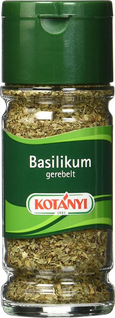 Kotanyi Basilikum gerebelt und getrocknet für köstliche Produktbild 