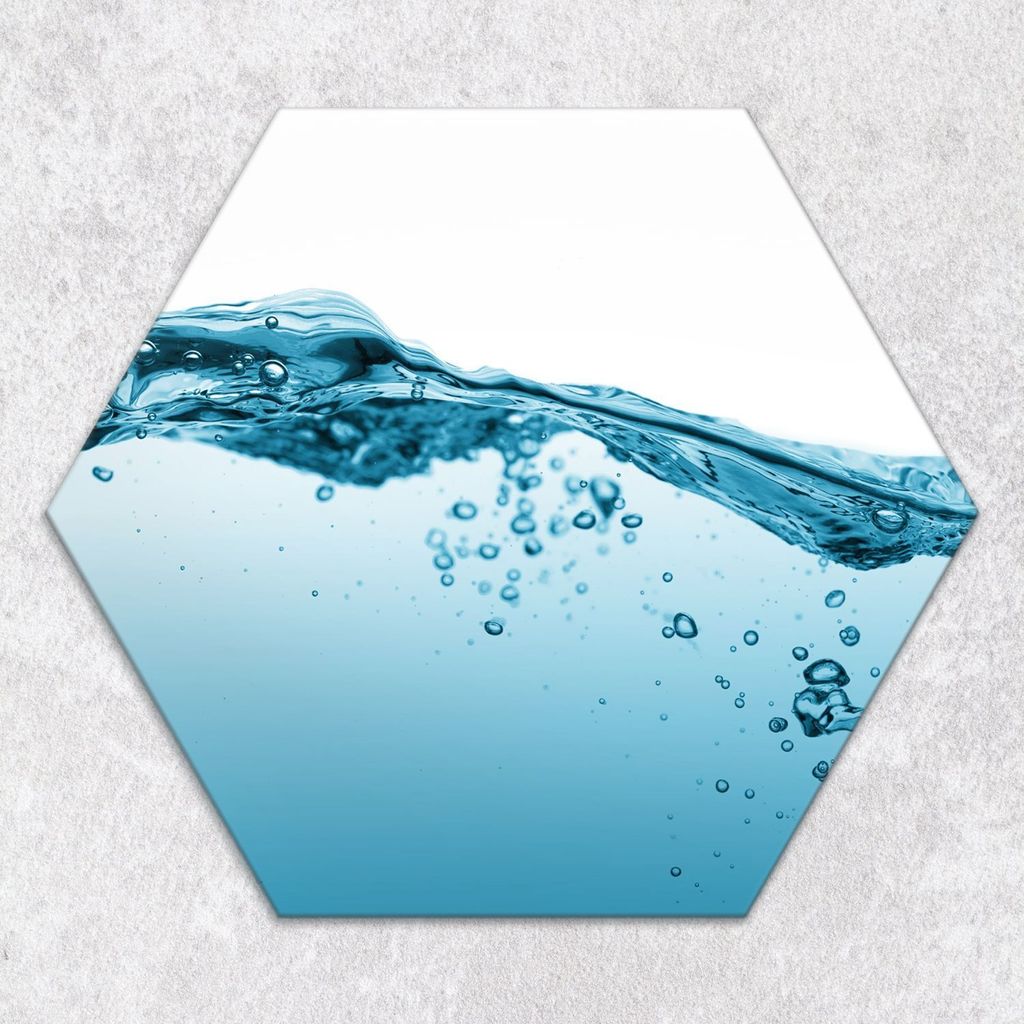 Glas-Herdabdeckplatten Glaskeramikkochfeld-Abdeckung Spritzschutz Glas hexagon 40 cm Spritzwasser
